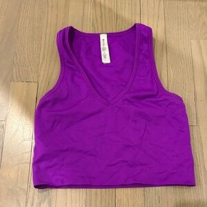 Athleta Vibrant Purple Crop Top